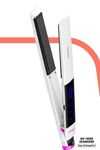 GOLDMASTER Diamond Digital Touch Screen Ceramic Keratin Plate Hair Straightener And Styler