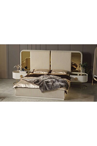 CaddeYıldız Crown Bazalı Karyola ve Başlık