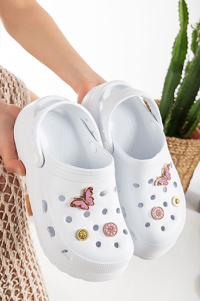 PLN SHOES Παντόφλες Νοσοκομείου Chef Nurse Doctor με άνετη σόλα υψηλής κλίμακας - Σταυρός
