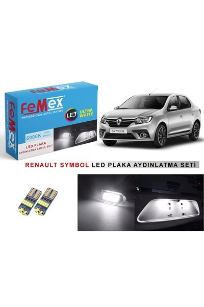 FEMEX Renault Symbol LED Plaka Aydınlatma Ampul Seti FEMEX Parlak Beyaz