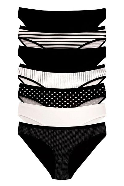 LC Waikiki Pachet de 7 chiloți pentru femei Dominant Cotton Lycra