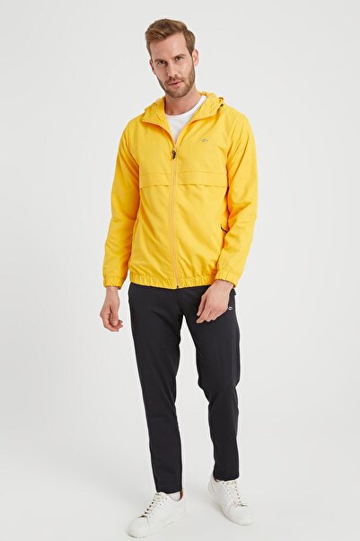 DYNAMO Ανδρικό κίτρινο αδιάβροχο με κουκούλα & Active Sports Coat