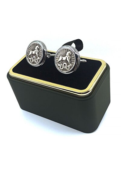 La Pescara Erkek Gümüş Renk Aslan Burcu Kol Düğmesi KD775 KRVT8690002221832