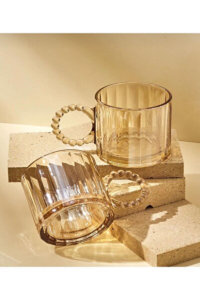 sigmaglas Boncuk kulplu cam bardak