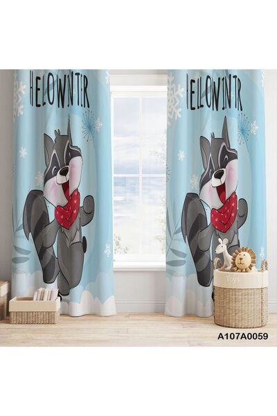 A2ZTR Dijital Baskılı Fon Perde (İKİ KANAT)