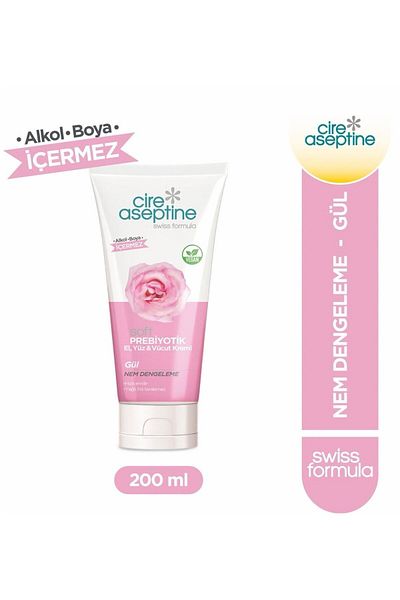 CIRE ASEPTINE كريم بريبيوتيك روز لليدين والوجه والجسم - 200 مل