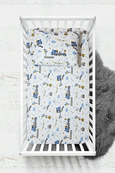 COTENCONCEPT Yastık Kılıflı 60x120 Cm Lastikli Ve Pamuklu Bebek Çarşaf Seti