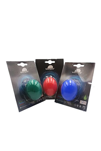 BLUEWELL كرة تمارين اليد من السيليكون، كرة الضغط باللون الأزرق