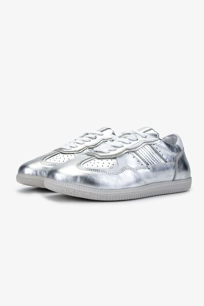 Valmenti Pantofi de damă din piele naturală gri - pantofi sport