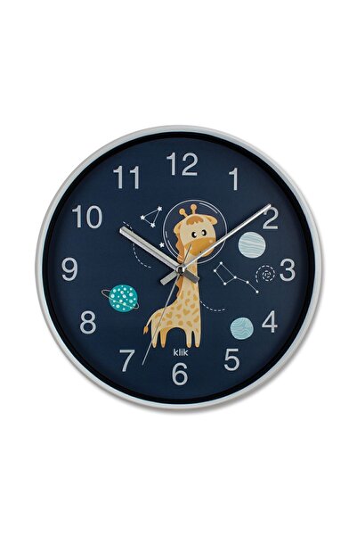 Klik Slim Zürafa Ilk Duvar Saatim Çocuk Odası Duvar Saati