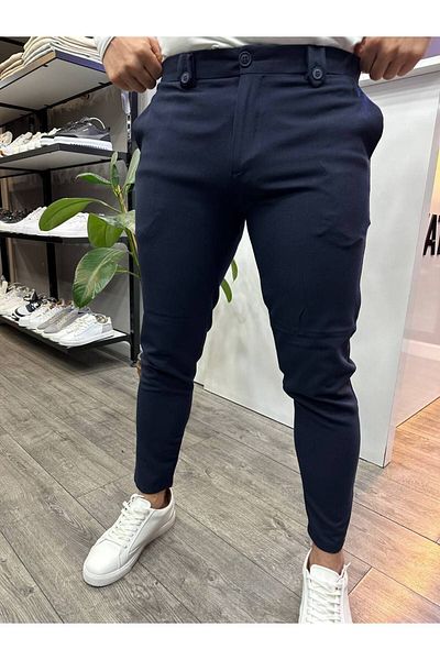BYATA MENS STYLE MEN'S SLIM CUT FABRIC PANT