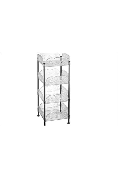 FERAH PLASTİK Kare Sebzelik 4 Katlı Plastik Sebzelik - Alan Tasarruflu Kare 4...