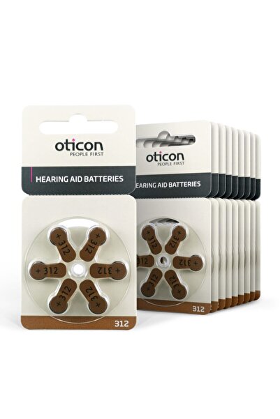 Oticon 312 Numara Işitme Cihazı Pili 6x10 60 Adet