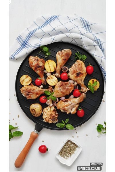 Amboss Topaz Double Sided Flatbread and Grill Pan