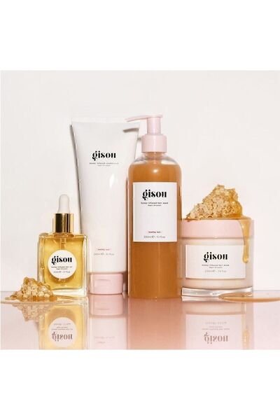 gisou Honey Infused Hair Oil - Onarıcı, Nemlendirici Ve Parlaklık Verici Ballı Saç Bakım Yağı 20 Ml