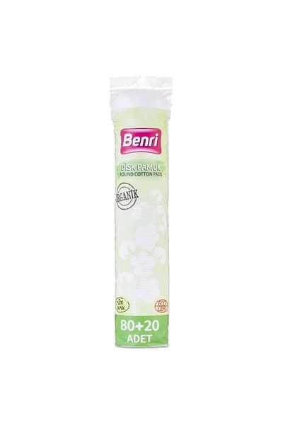 Benri Organic Makeup Remover Cotton 80+20pcs