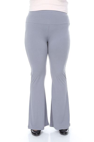 Palena Plna8303 - Sandy Gray Long Spaghetti Trousers