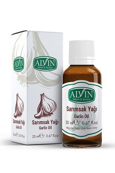 Alvin Sarımsak Yağı (Garlic Oil), Dökülen ve Yıpranmış Saçlara Özel, 20 ml