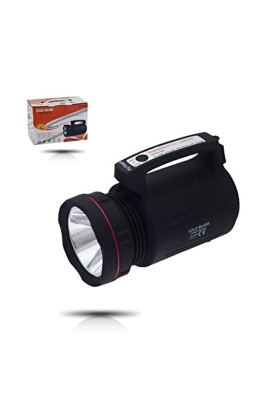 GoldSilver Gold Silver Gs-8006 Parlak Ledli Taşınabilir Şarj Edilebilir El Feneri