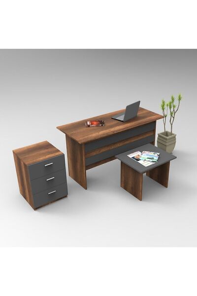 Yurudesign Vario ABC Ofis Büro Masa Takımı Barok-Antrasit