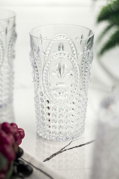EWs Acrylic Transparent 6-Piece Tall Cup & Water Soft Drink Cup 750 Ml (Not Large Size & Glass)