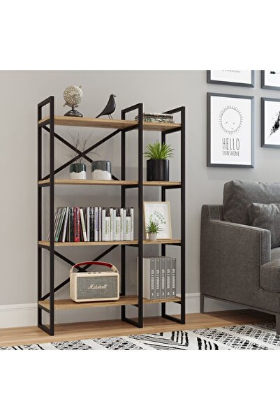 Yurudesign Voyage Metal Kitaplık 4 Raflı 2 Bölme 138cm Vg2-a