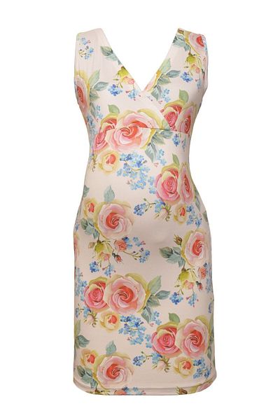 Luvmabelly Maternity 5501 Floral φόρεμα μητρότητας θηλασμού