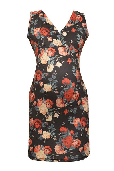 Luvmabelly Maternitate 5505 Rochie de Alăptare de Maternitate Florală