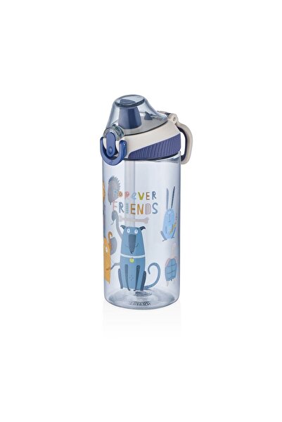Vagonlife Tritan 500ml Children's Water Bottle with Silicone Straw