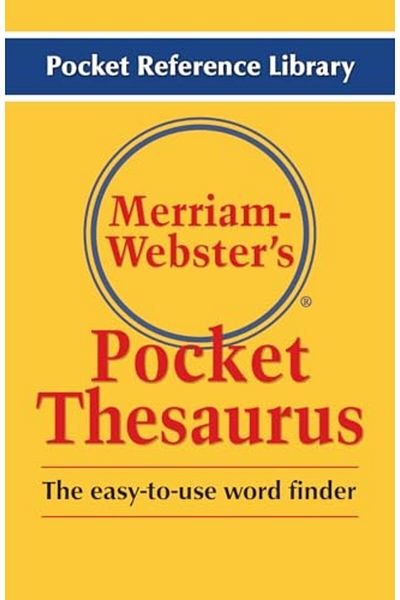 Merriam Webster Inc Merriam Websters Pocket Thesaurus