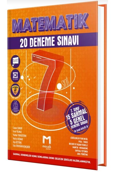 Mozaik Yayınları Mozaik 7. Sınıf Matematik 20 li Branş Deneme