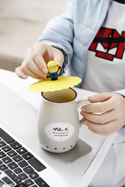 Akkoyunlu home Silikon Kupa Kapağı Soğutma Önleyici Tutucu Silikon Soğuma Önl...