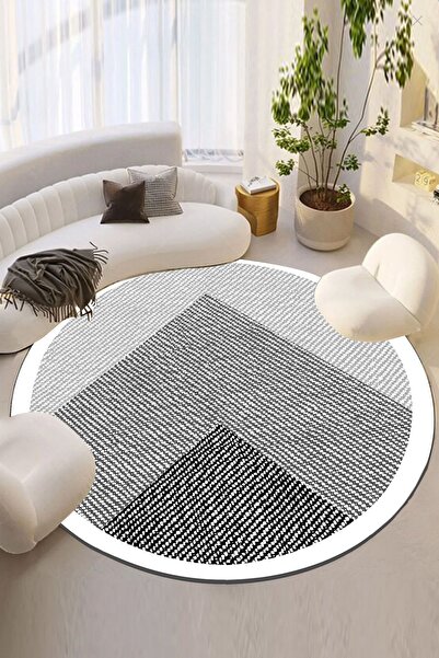 Chilai Home Javole Ekru Çap Dekoratif Halı Djth