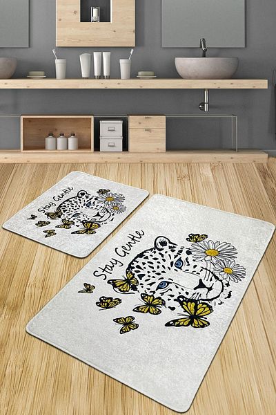 Chilai Home Stay Gentle 2-Piece Bath Mat Set Djtbanyo