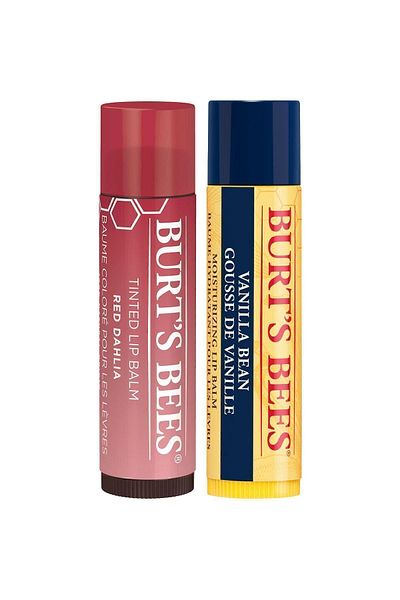 Burts Bees Colored Lip Care Cream Cherry - Tinted Lip Balm Red Dahlia+vanilla Lip Balm