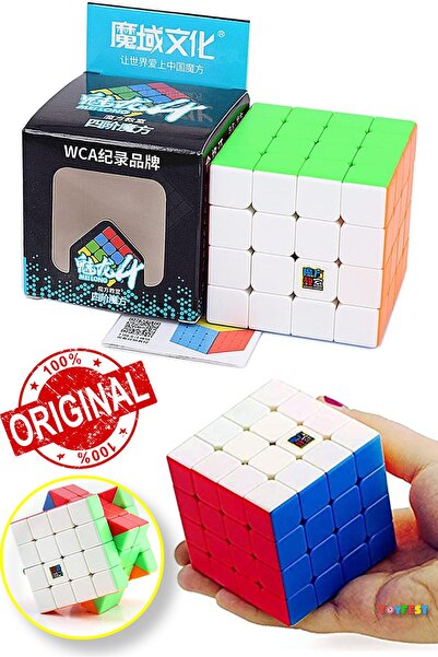 TOYFEST Moyu Meilong 4X4 Classic Speed Cube - 4X4 Stickersız Klasik Hızlı Zeka Sabır Küpü