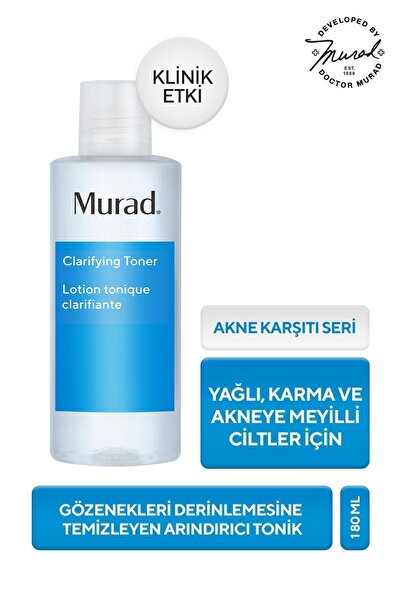 Murad "Akne Eğilimli Ciltler, Gözenek Arındırıcı, Sebum Dengeleyici Tonik, 180ml "