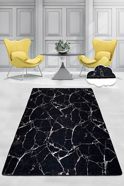 Chilai Home Marble Dekoratif Marka Yıkanabilir Kaymaz Taban Halı Djth