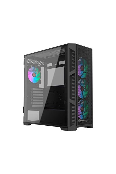 Raijintek PONOS Ultra MS4 Menteşeli Temperli Cam Yan Panel 4x12cm  ARGB LED USB 3.0 Type-C ATX Kasa
