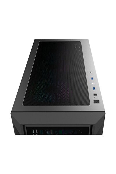 Raijintek PONOS Ultra MS4 Menteşeli Temperli Cam Yan Panel 4x12cm  ARGB LED USB 3.0 Type-C ATX Kasa