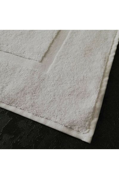 MEŞELİ TEKSTİL 2 Pieces 50X70 Framed Bath Mat - Foot Towel 250 Gr