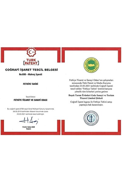 MENDOS Yerli Fethiye Susamından, Taze - Tek Kavrulmuş Fethiye Tahini 1900 gr