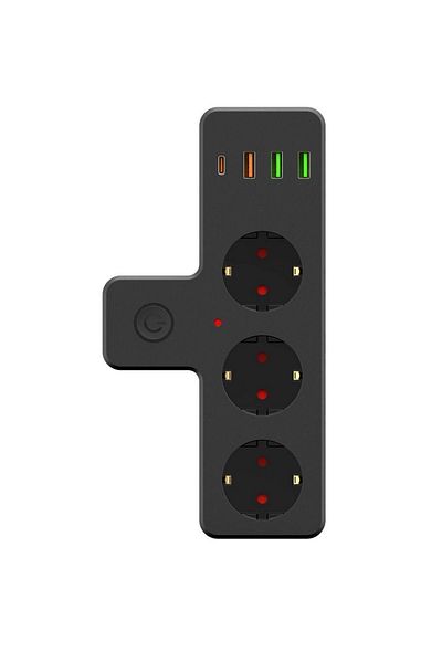 Vothoon تيار حراري محمي مقاوم للحرارة 3 قطع من المقابس الجدارية 3x USB 1x مقبس من النوع C