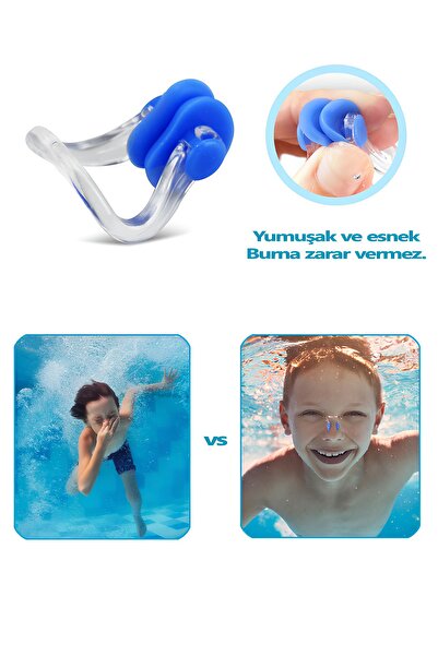 COZY SENSE Kulak Burun Tıkacı Çocuk ve Yetişkinler İçin Uyku Havuz Deniz Silikon Yıkanabilen Kulak Tıpası Seti