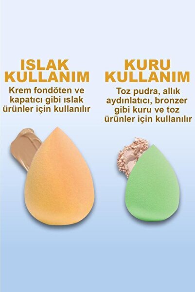 MUJGAN Mjgn-170 Large + Medium Mini Size 3-Piece Pear Sponge Set Yellow