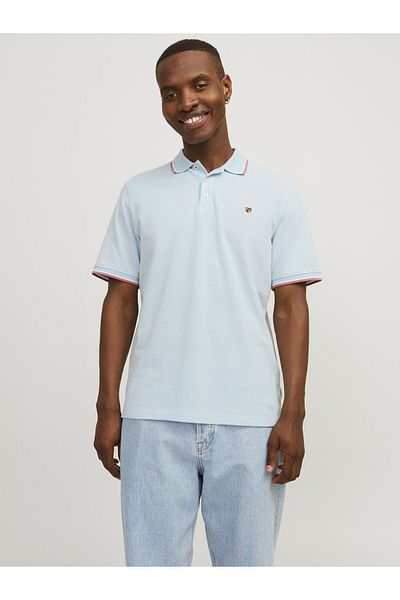 Jack & Jones Premium Poloshirt Einfarbiges Hemdkragen-Poloshirt