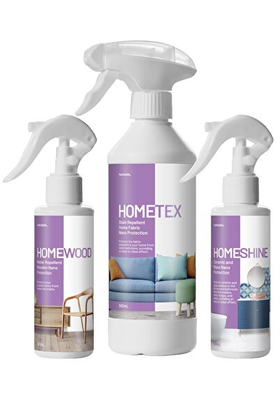 Nasiol -SET 1-Ev Yüzeyleri Nano Kaplama 3'lü Seti-Cam,Seramik,Fayans,Duşakabi...