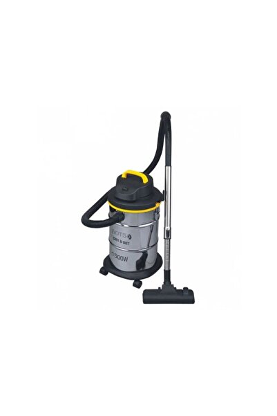 DOTS مكنسة كهربائية على شكل أسطوانة، سعة 21 لتر، جافة ورطبة - 1500 وات - فضي