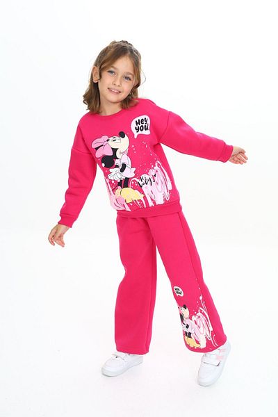 TURKUAZ KIDS High Quality Girl's Tracksuit and Pajama Set - 3 Thread, 100% Cotton, Winter Shardun