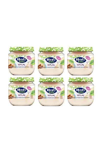 Hero Baby Sütlaç Kavanoz Maması 120 Gr X 6 Adet